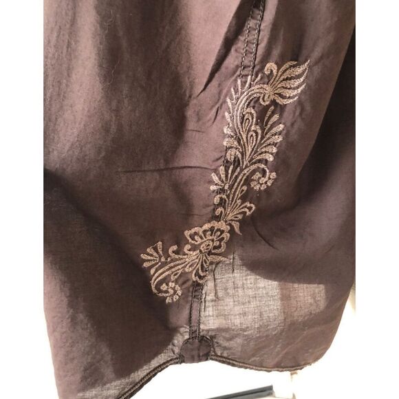 Lucky Brand Mens Brown Button Shirt XL - Picture 5 of 8